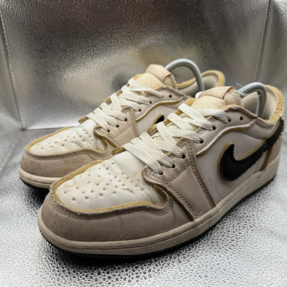 Size 8 Nike Air Jordan 1 Low OG EX Coconut Milk‎ White Mens Sneakers DV0982-100